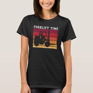 T-shirt Pilote de chariot élévateur rétro vintage_2