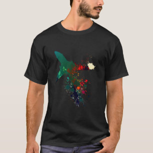 T-shirt Pilote de chasseur à réaction coloré couleurs avio