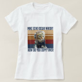 T-shirt Pilote de chat Mike Echo Oscar Whisky Comment Copi (Design devant)
