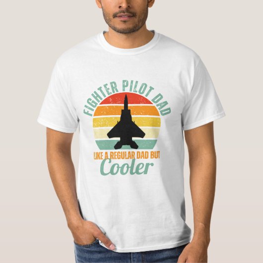T-shirt Pilote de combat papa (Devant)