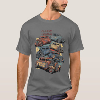 T-shirt Pilote de course rétro classique