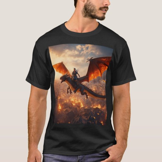 T-shirt pilote de dragon (Devant)