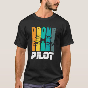 T-shirt Pilote De Drone Quadcopter Fvp Exploitant De Vol 1