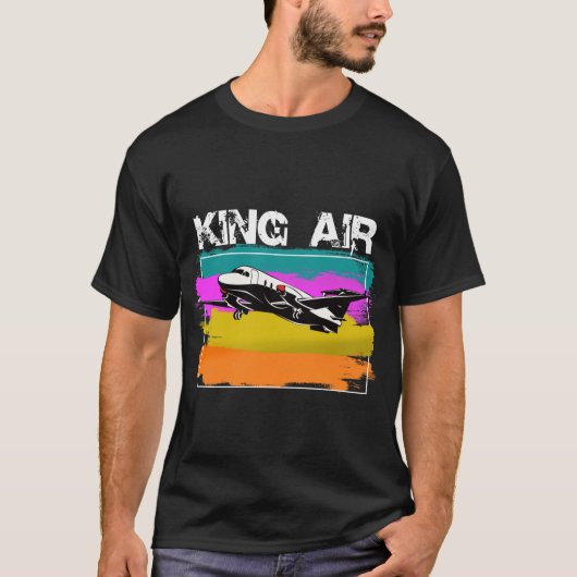 T-shirt Pilote de l'airplane du King Air (Devant)