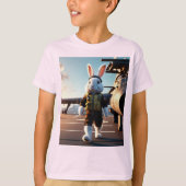 T-shirt Pilote de lapin à bouffée (Devant)