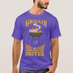 T-shirt Pilote de livraison de pizza BBQ Grill Smoker & Ba