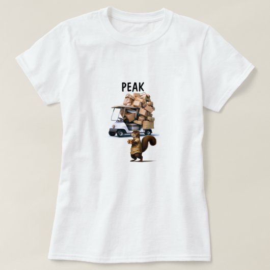 T-shirt Pilote de livraison d'écureuils (Design devant)