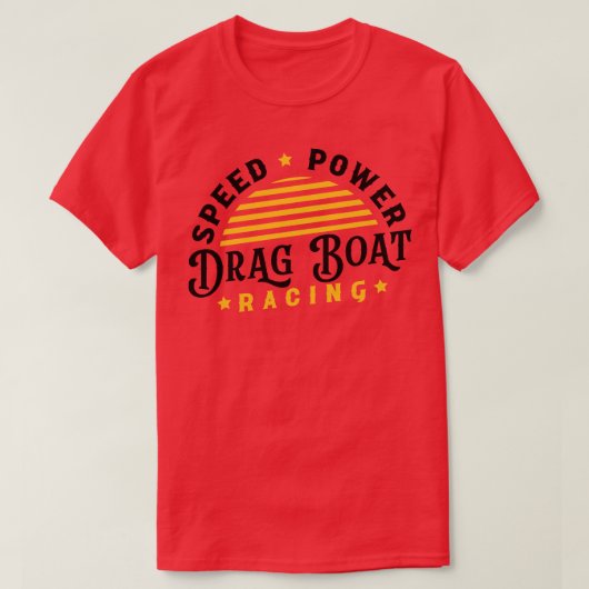 T-shirt Pilote de moteur de course de bateau Drag Boat Rac (Design devant)