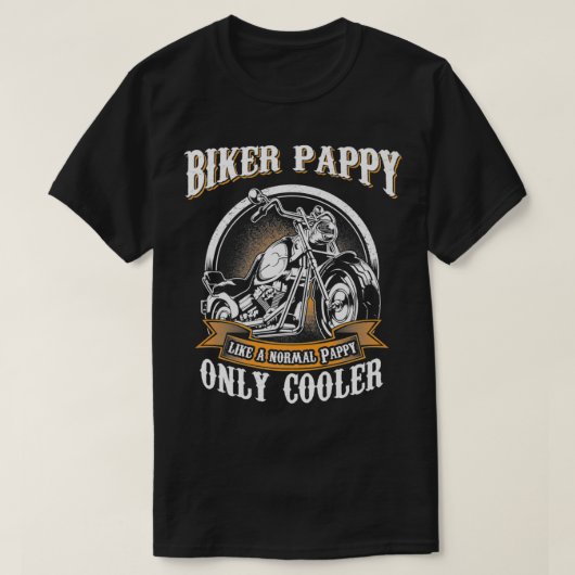 T-shirt Pilote de moto Nur Cool Pappy Rides Premium (Design devant)