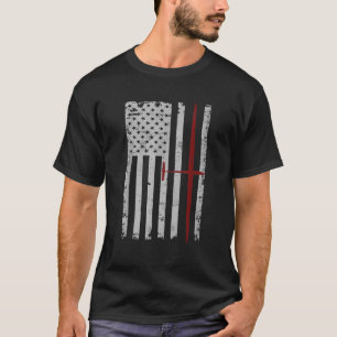 T-shirt Pilote de planeur Drapeau Patriotique Tir Sh