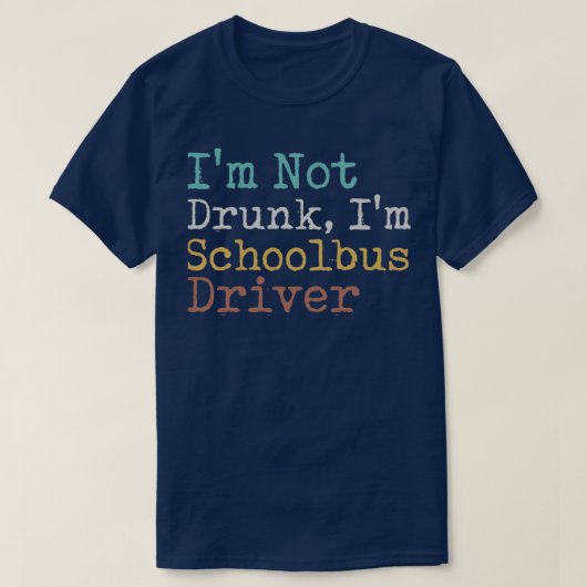 T-shirt Pilote De Schoolbus Ix27m Non Épuisé Ix27m (Design devant)