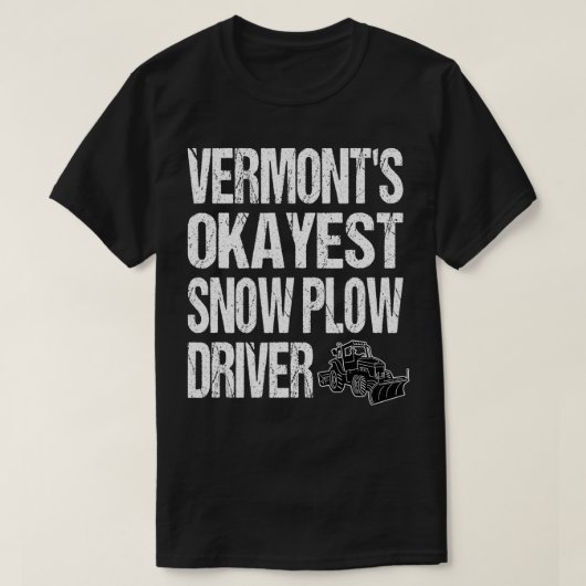 T-shirt Pilote de souffle de neige le plus Okayest du Verm (Design devant)
