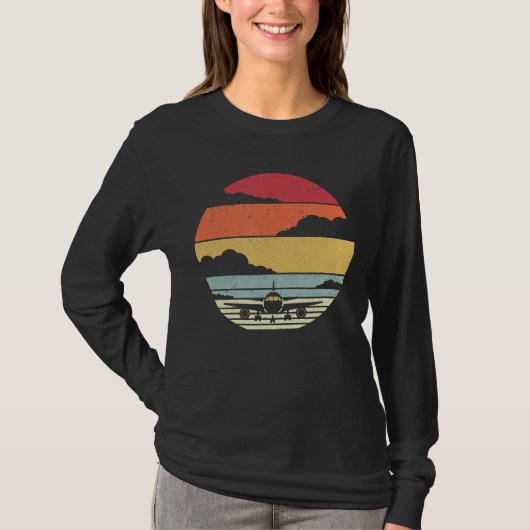 T-shirt Pilote de style avion (Devant)