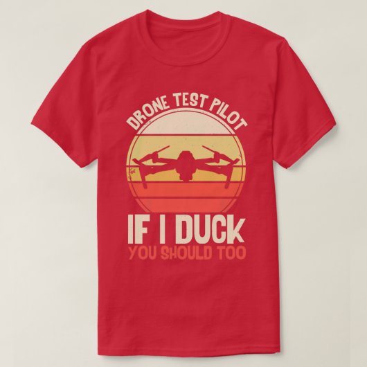 T-shirt Pilote de test de drone drone amusant (Design devant)