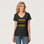 T-shirt Pilote de voiture de course de course de course à (Devant entier)