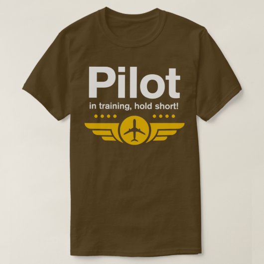 T-shirt Pilote d'entraînement à courte durée pour l'élève  (Design devant)
