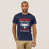 T-shirt Pilote d'essai de drone (Devant entier)