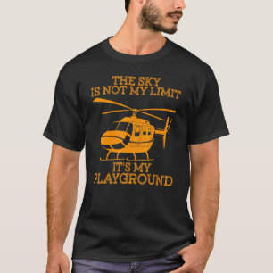 T-shirt Pilote d'hélicoptère Hommes femmes Cool hélicoptèr