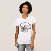 T-shirt Pilote d'hélicoptère noir (Devant entier)