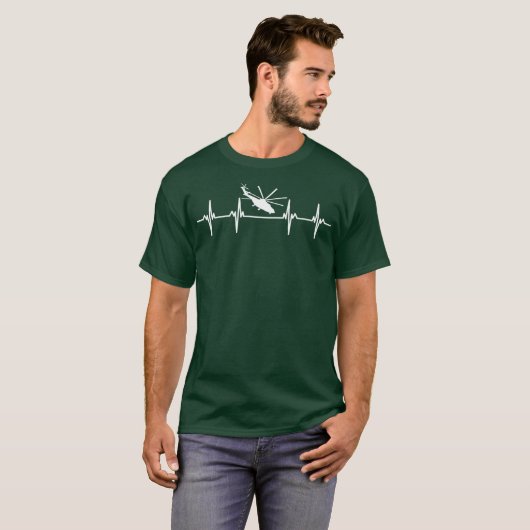 T-shirt Pilote d'hélicoptère Rotor Volant Aviateur Rotatio (Devant entier)