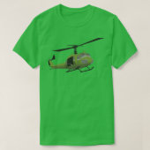 T-shirt Pilote d'hélicoptère UH1 Huey (Design devant)