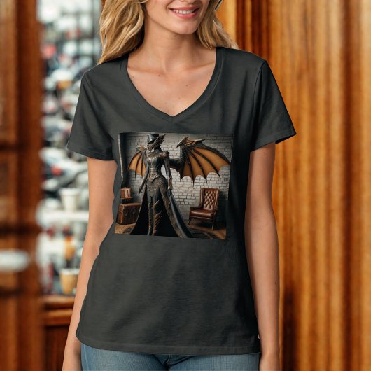 T-shirt Pilote Dragon Steampunk