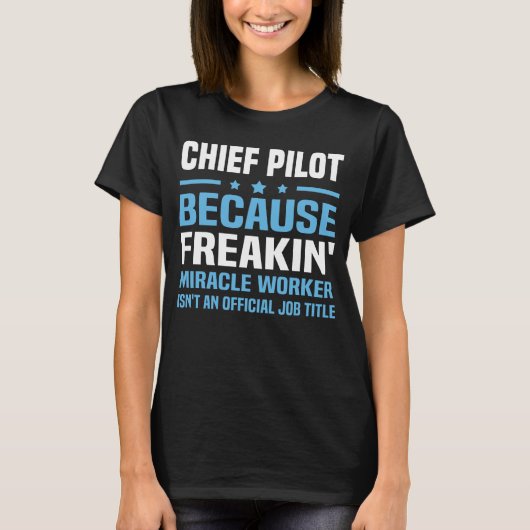 T-shirt Pilote en chef (Devant)
