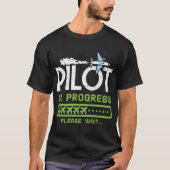T-shirt Pilote en cours Avion pilote futur (Devant)