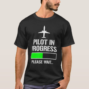 T-shirt Pilote En Cours Drôle École De Vol Étudiant