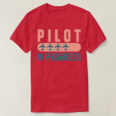 T-shirt Pilote En Cours Drôle Pilote Diplôme Étudiant (Design devant)