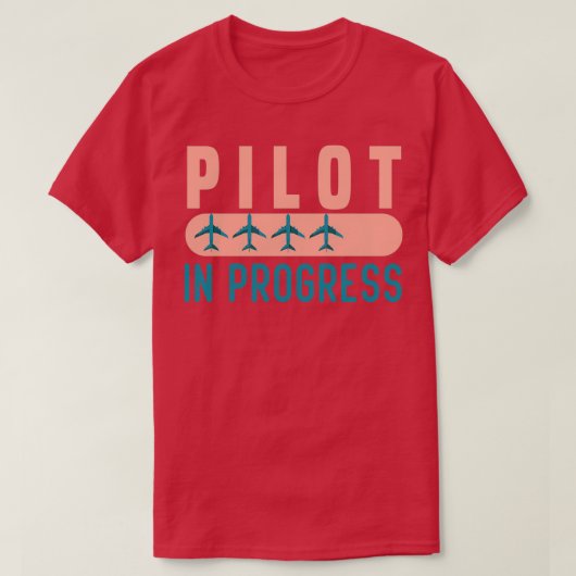 T-shirt Pilote En Cours Drôle Pilote Diplôme Étudiant (Design devant)