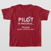 T-shirt pilote en cours futur avion pilote (Poser)