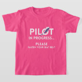 T-shirt pilote en cours futur avion pilote (Poser)