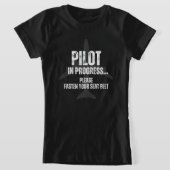 T-Shirt pilote en cours futur avion pilote (Poser)