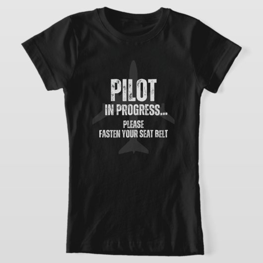 T-Shirt pilote en cours futur avion pilote (Poser)
