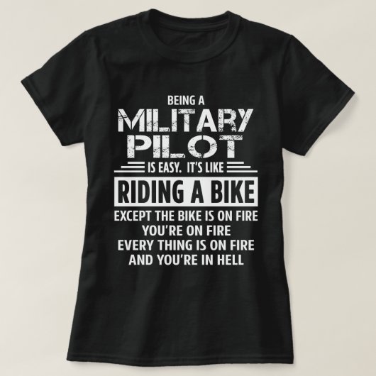T-shirt Pilote militaire (Design devant)