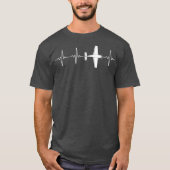 T-shirt Pilote pilote de plan RC, pilote de fréquence card (Devant)