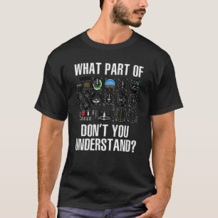 T-shirt Pilote Pour Hommes Femmes Avion Pilote