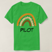 T-shirt pilote Rainbow Gift Funny Present Idea For Pilot (Design devant)
