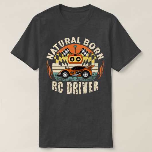 T-shirt Pilote RC Naturel Pilote Racer télécommandé 2 (Design devant)