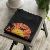 T-shirt Pilote Retro Sunset "Suns Out Planes" Drôle