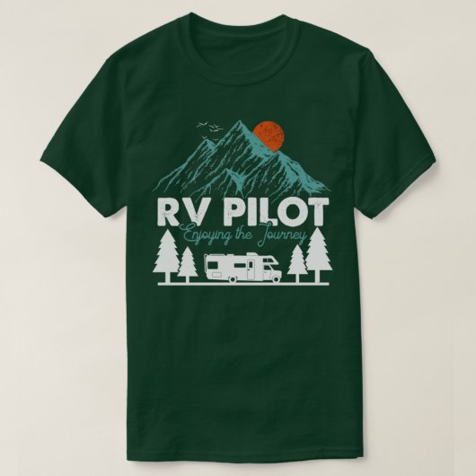 T-shirt Pilote RV Profitant Du Voyage (Design devant)
