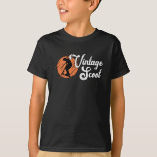 T-shirt Pilote Scoot Vintage Scoot Escooter Stunt Retro