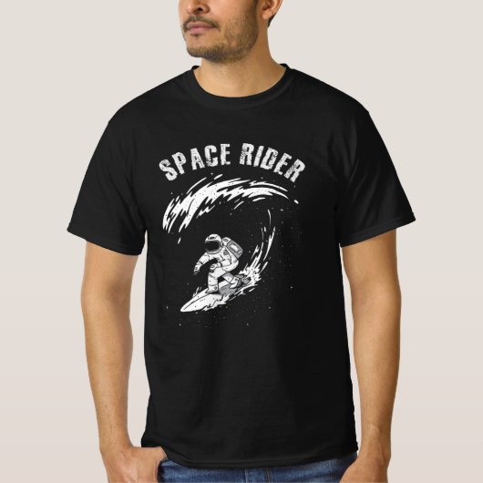 T-shirt Pilote spatial astronaute de surf (Devant)