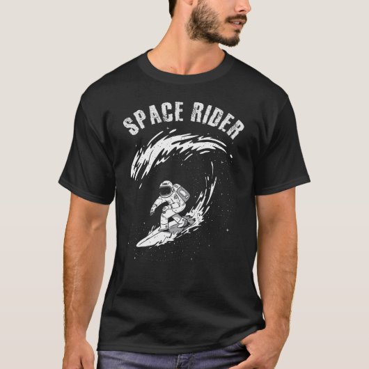 T-shirt Pilote spatial astronaute de surf (Devant)
