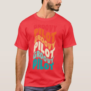 T-shirt Pilote Vintage Retro 60s les années 70 80s Vibes