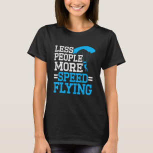 T-shirt Pilote Volant à vitesse vintage Parapente Vitesse