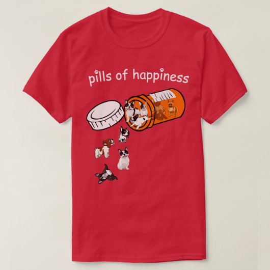 T-shirt Pilules de bonheur (Design devant)