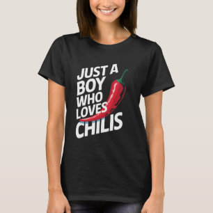 T-shirt Piment Juste Un Garçon Qui Aime Les Piments