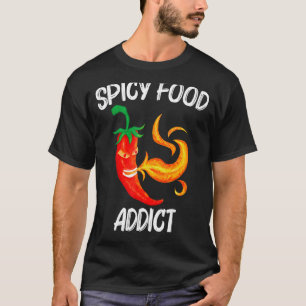 T-shirt Piment Pour Homme Femme Rouge Épicé Flamme Jalap